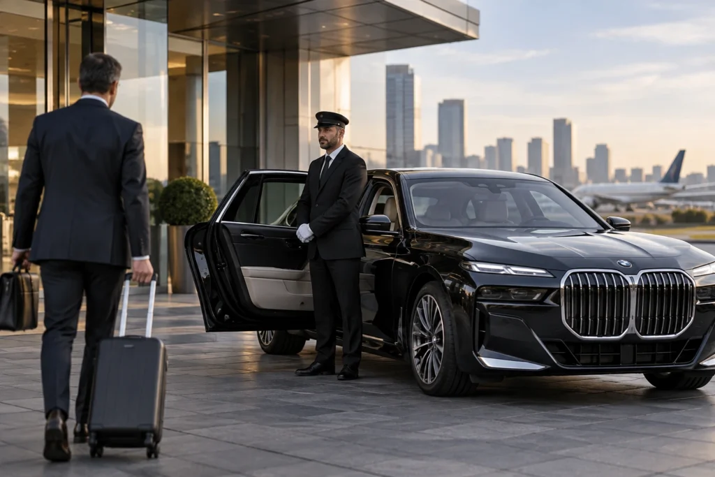 Chauffeur Stand for Business Transfer