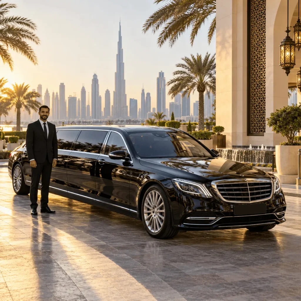 Dubai Luxury Limousine Hotel Arrival