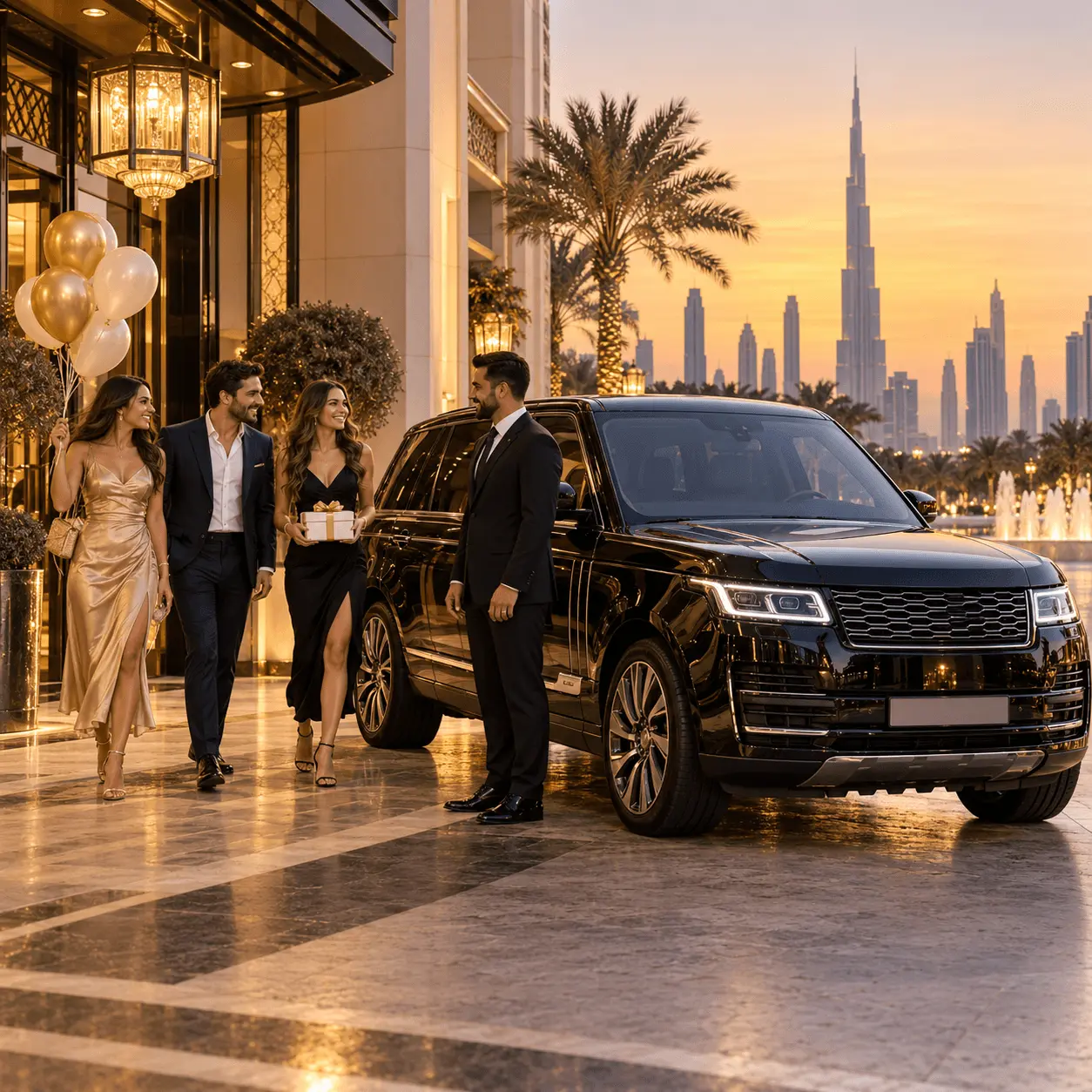 Private chauffeur transfer from JLT tower Dubai