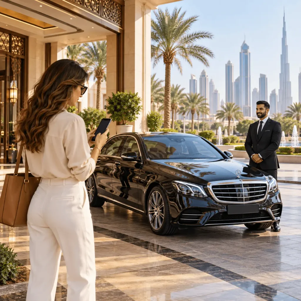 Luxury Chauffeur Booking at Dubai Hotel