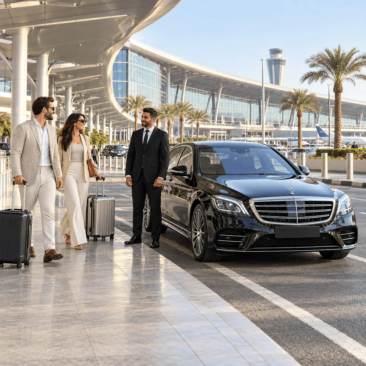 Dubai International Airport DXB chauffeur transfer to Dubai Hills Estate