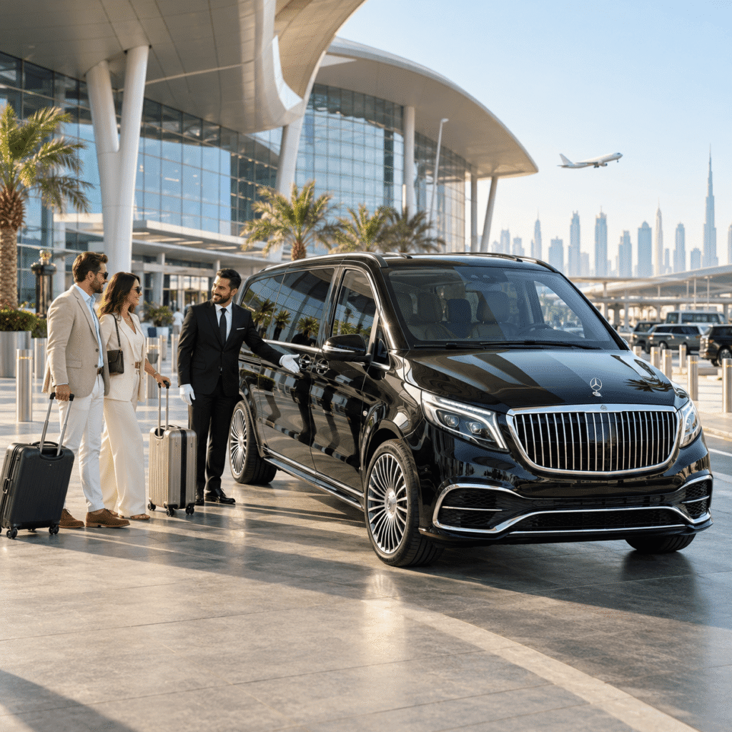 Luxury airport transfer in Dubai