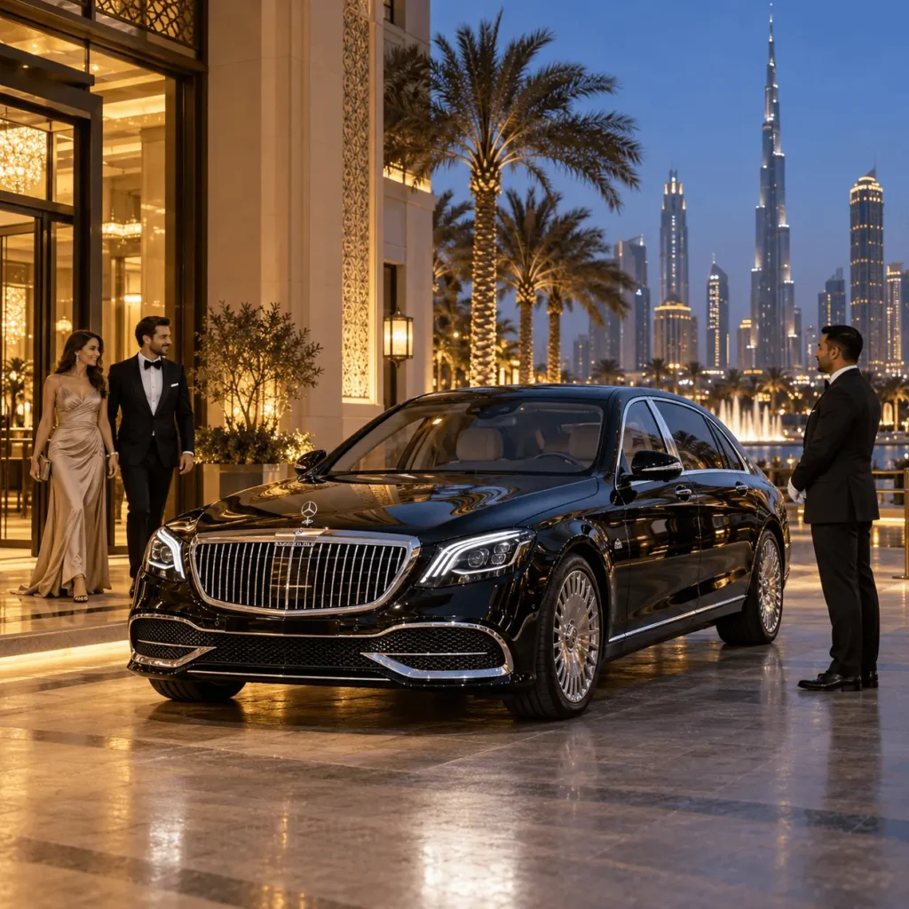 Maybach Chauffeur Arrival in Dubai