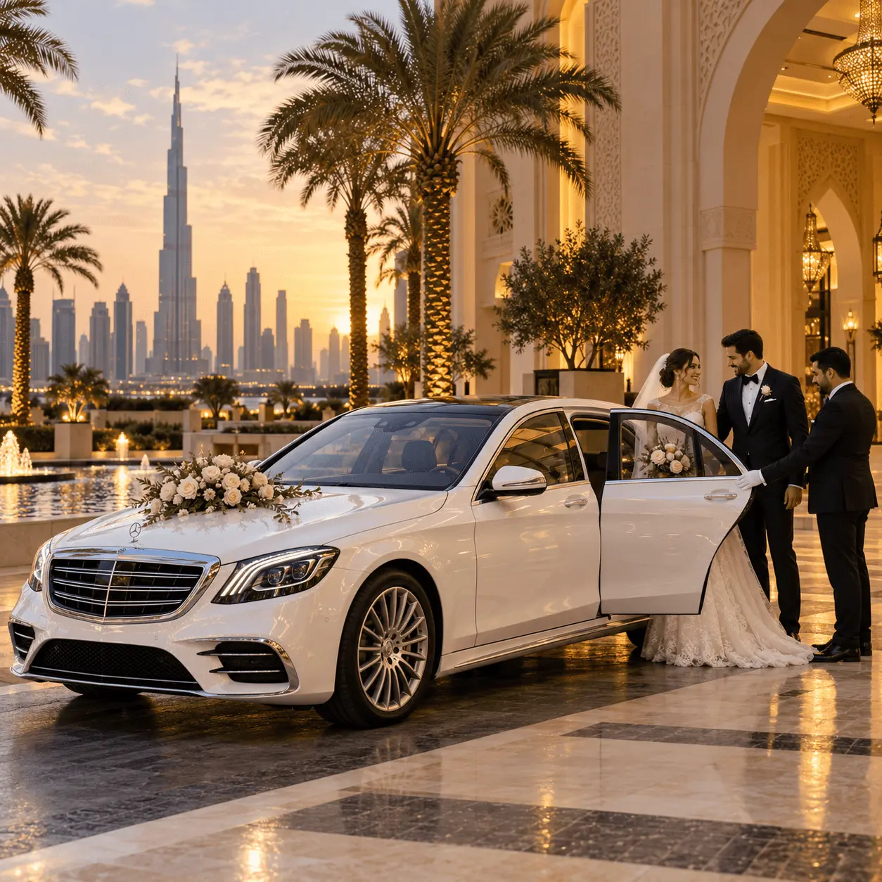 Gate Village DIFC dining and venue chauffeur — luxury car Dubai